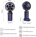 Jsdoin Hand Held Fan,Portable Handheld USB Rechargeable Fan