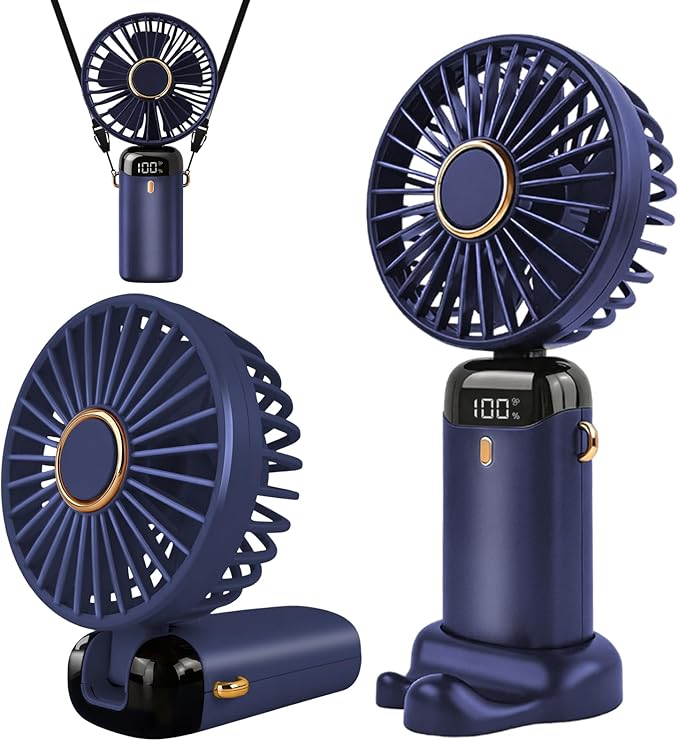 Jsdoin Hand Held Fan,Portable Handheld USB Rechargeable Fan