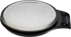 Amazon Basics Digital kitchen scales with LCD display (with batteries), Black and Stainless Steel, BPA free, Weighs up to 11 pounds
