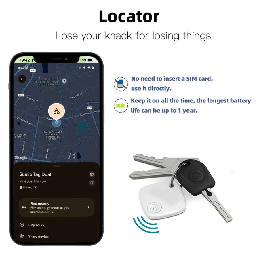 Smart Bluetooth Tracker – Key, Wallet & Luggage Finder