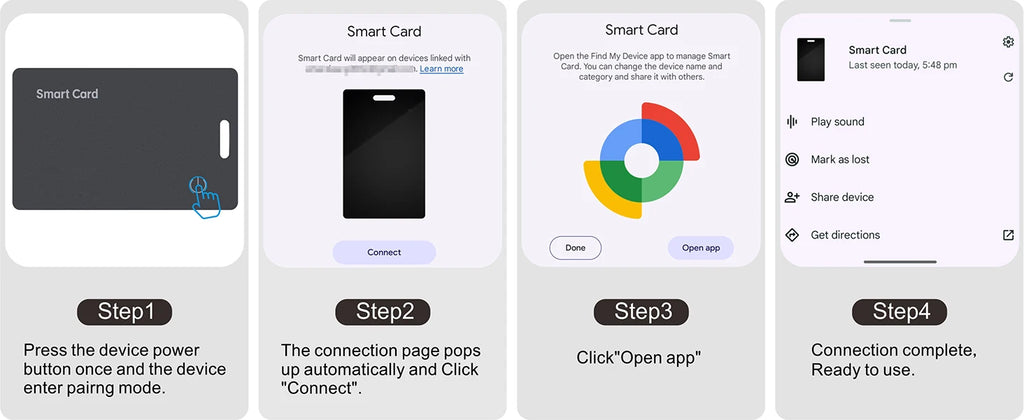 Slim Wallet Tracker Card – Ultra-Thin Bluetooth Smart Tag for Wallet & Luggage