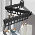 Wall Mounted Clothes Drying Rack for Laundry Room Space Saver Collapsible Dryer Rack 45 Inch Retractable Drying Rack