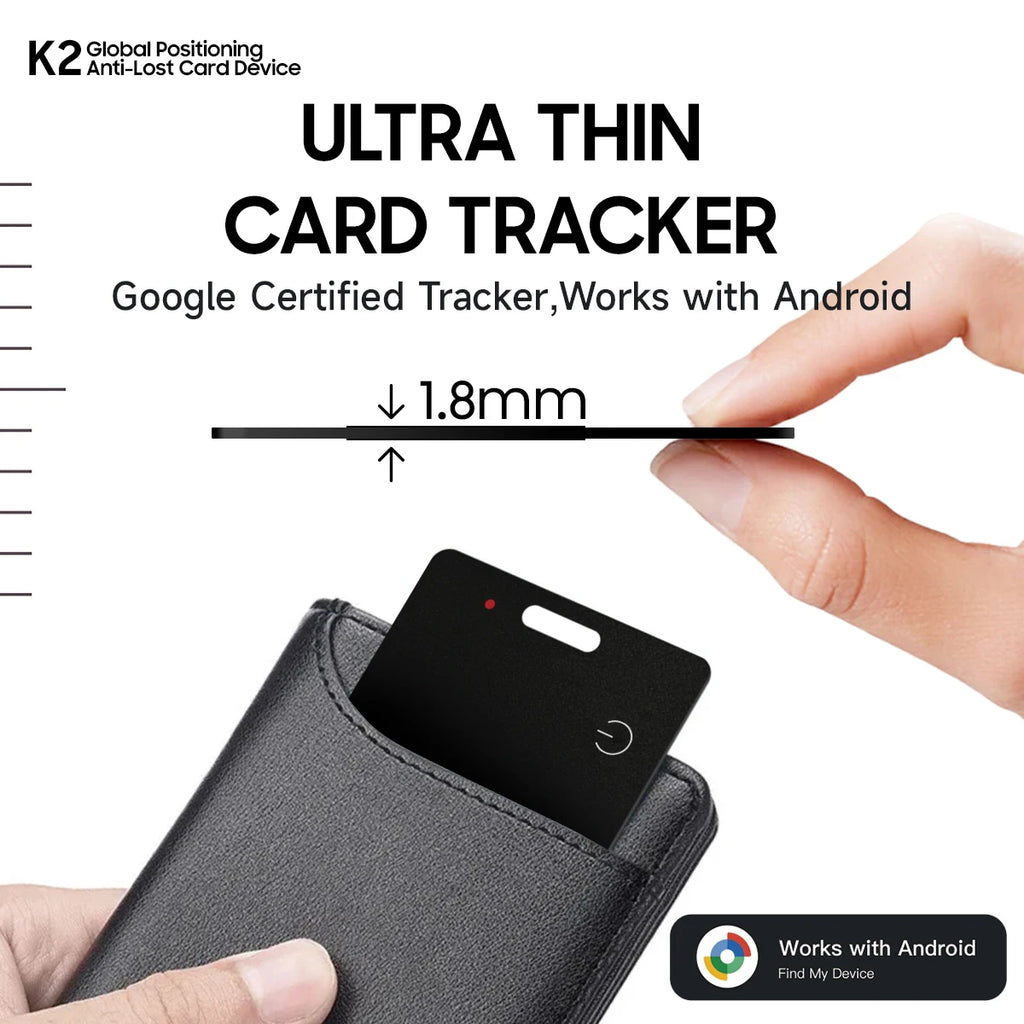 Slim Wallet Tracker Card – Ultra-Thin Bluetooth Smart Tag for Wallet & Luggage