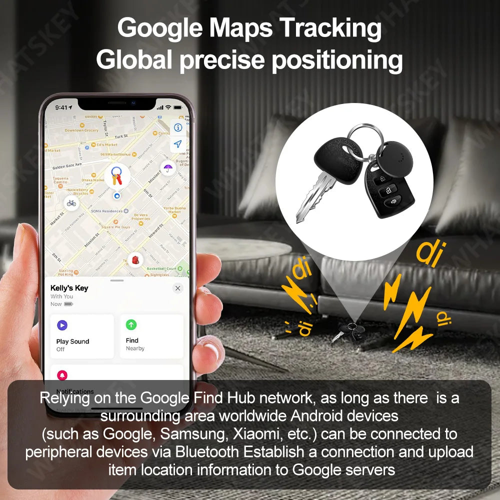 Android Google Find My Smart Gps Tracker Location Portable GPS Tracker Android Anti-Lost Alarm GPS Location Tracker Location Tag