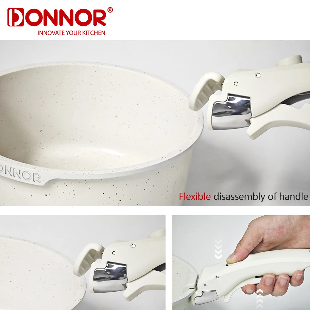 17-Piece Removable Handle Non-Stick Cookware Set